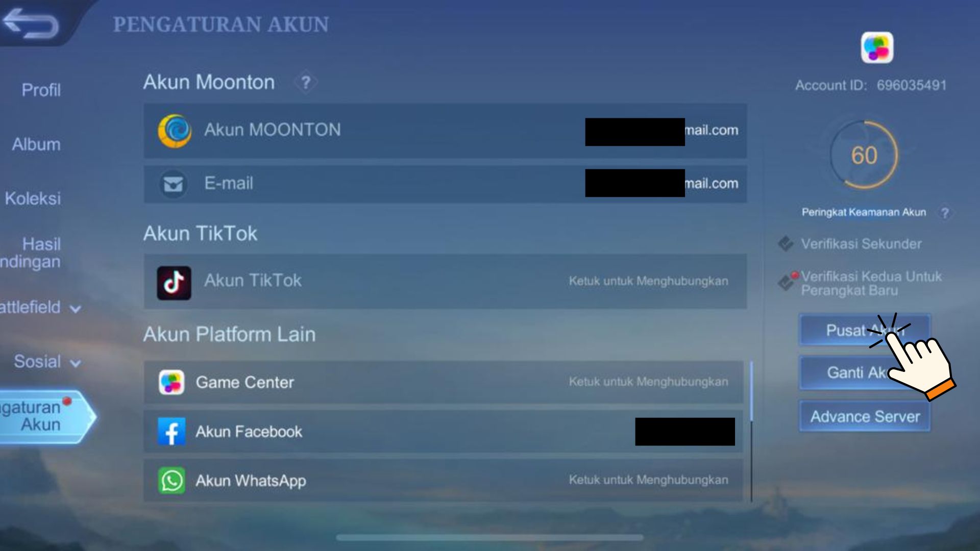 Pilih Akun
